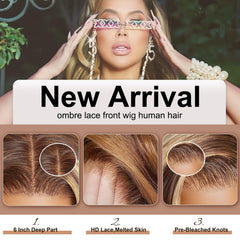 Tobeallo honey blonde wig 200-density fullness for a natural, fluffy look