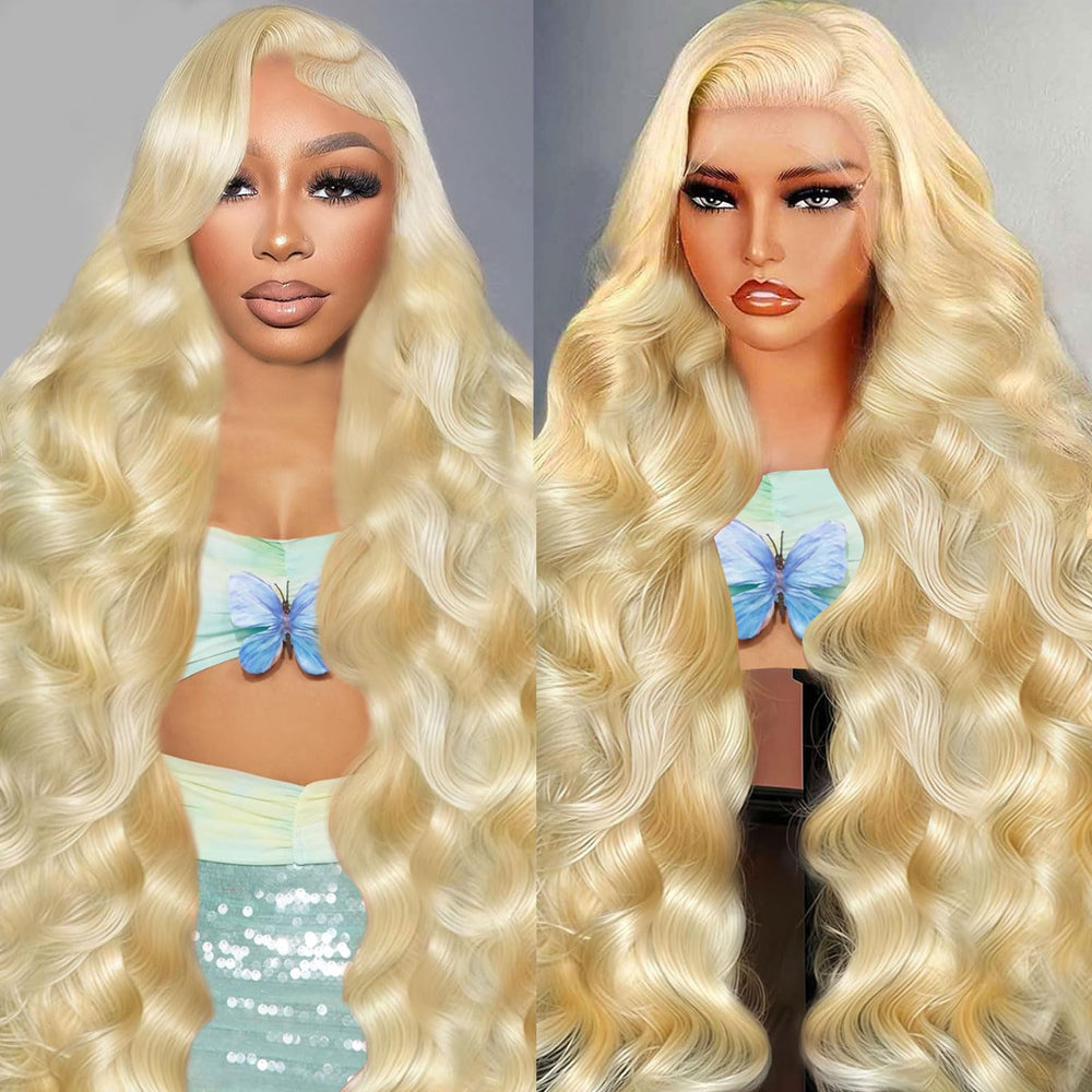 Tobeaper 32-inch 613 lace-front wig front view for natural length and flow