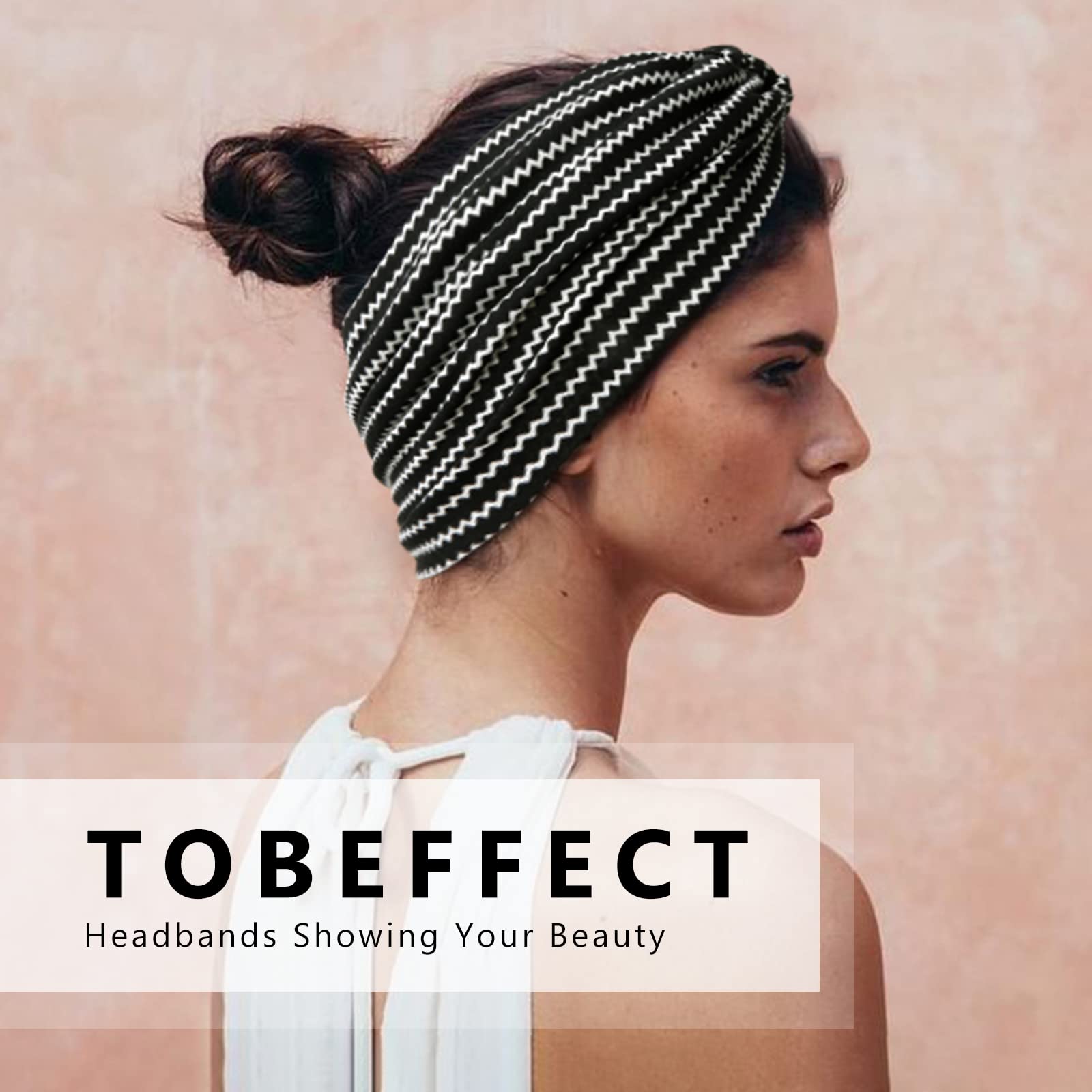 Tobeffect 6-pack headbands travel-friendly set for easy styling and gifting