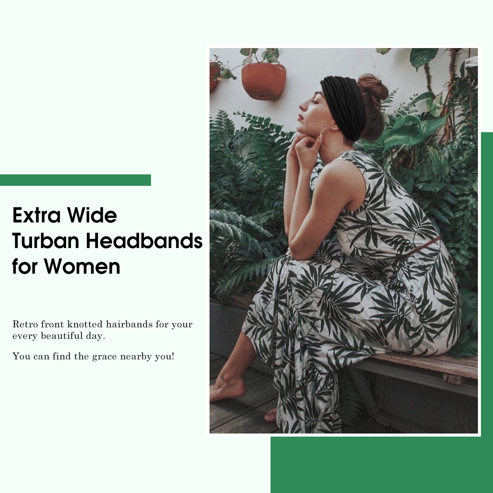 Tobeffect boho headband in black with crisscross design for casual outfits.