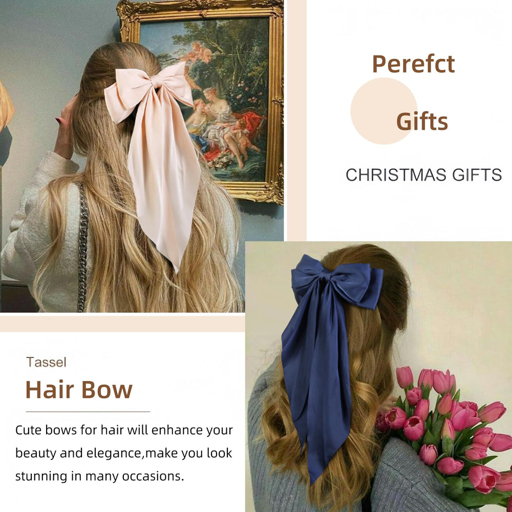 Tobeffect dark brown clip with long tail enhances romantic everyday hairstyles.