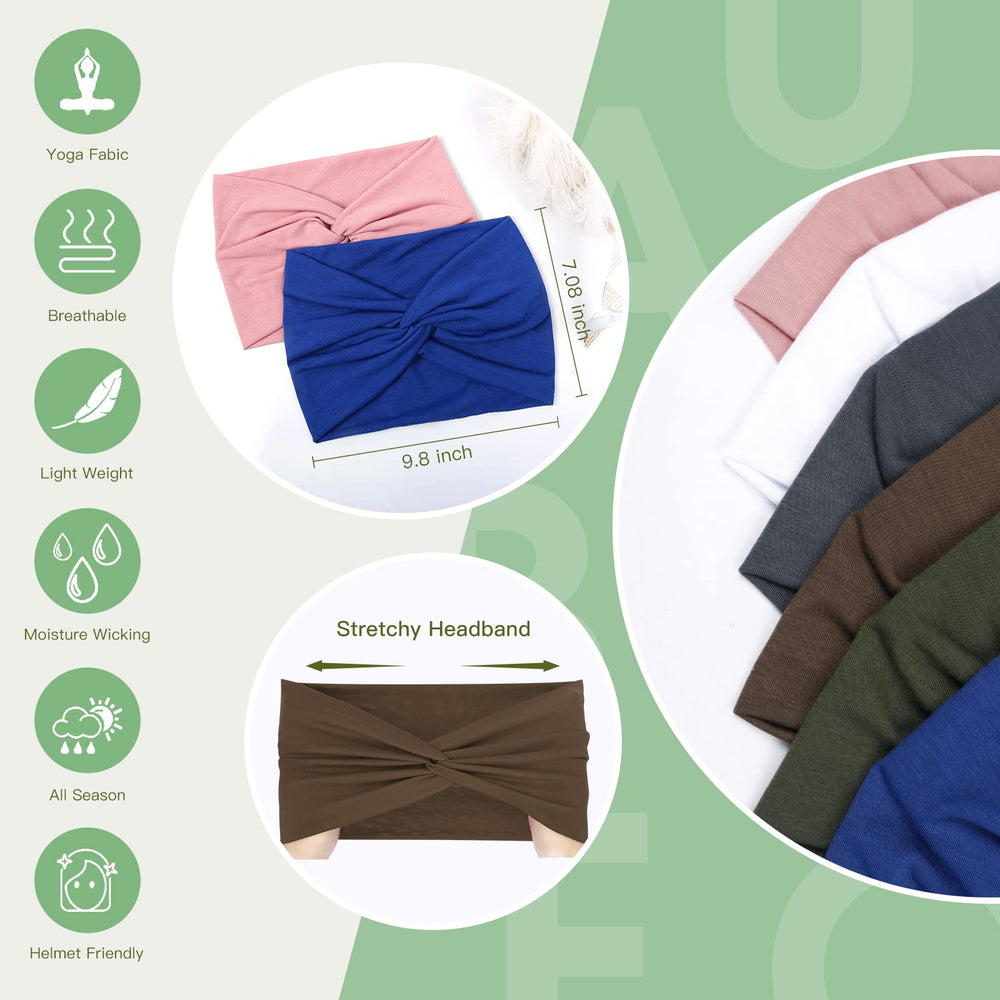 Tobeffect extra-wide headband stretches up to 13 inches for secure, comfortable wear.