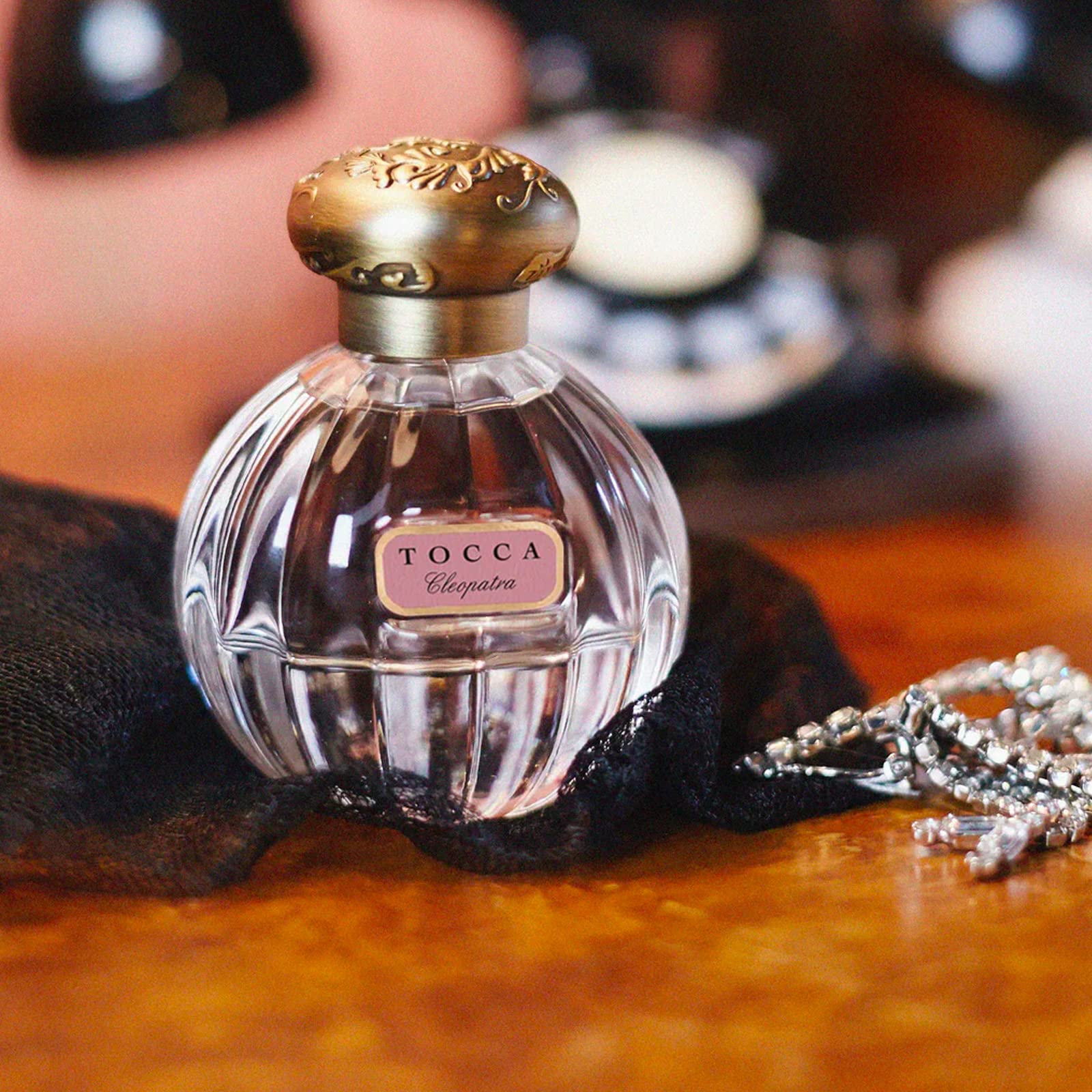 TOCCA Cleopatra perfume bottle 1920s cut-glass reveals luxury and timeless elegance