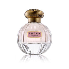 TOCCA Cleopatra perfume bottle closeup highlighting warm floral notes for everyday allure