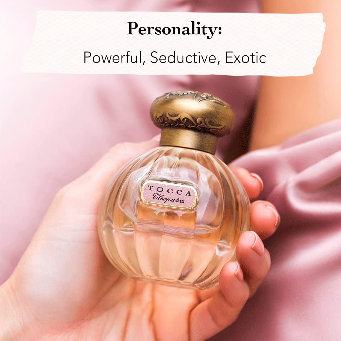 TOCCA Cleopatra perfume packaging box presents a refined, gift-ready look