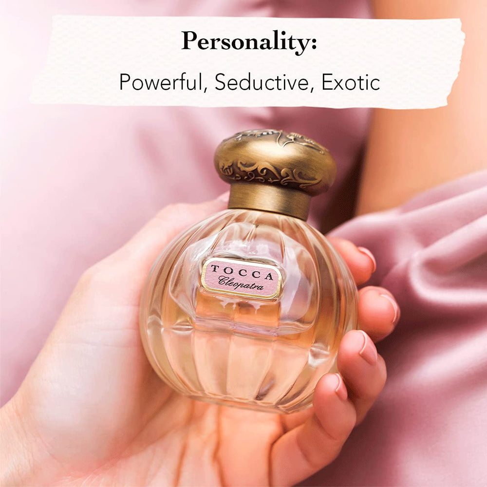 TOCCA Cleopatra perfume packaging box presents a refined, gift-ready look