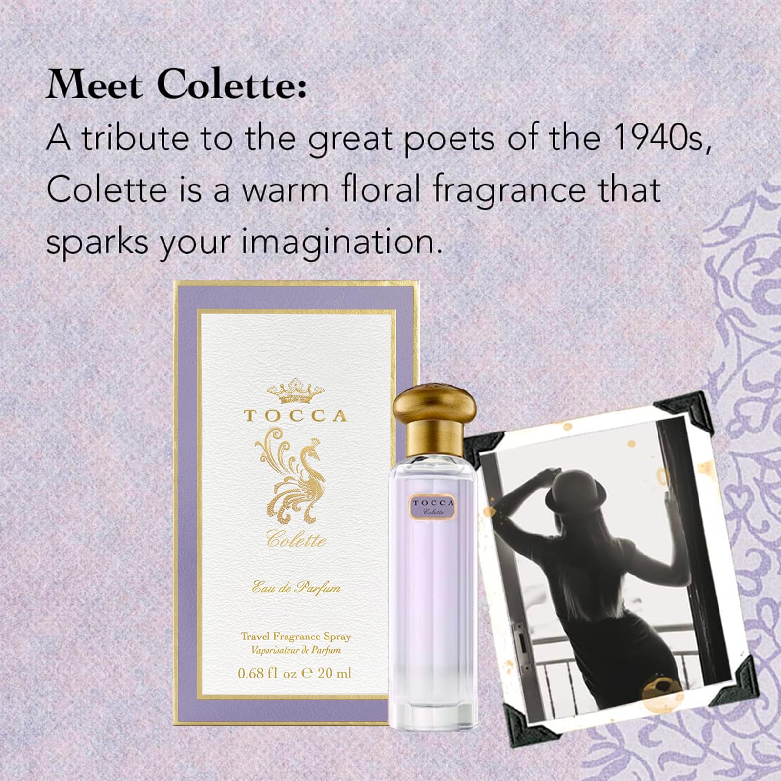 TOCCA Colette perfume gift packaging ideal for a fragrance gift.
