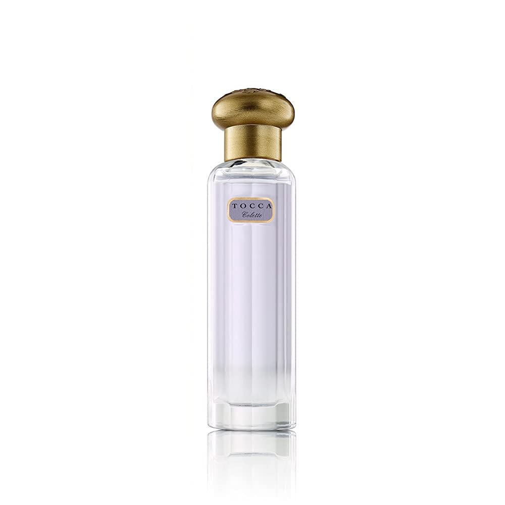 TOCCA Colette perfume on skin swatch showing warm floral aroma.