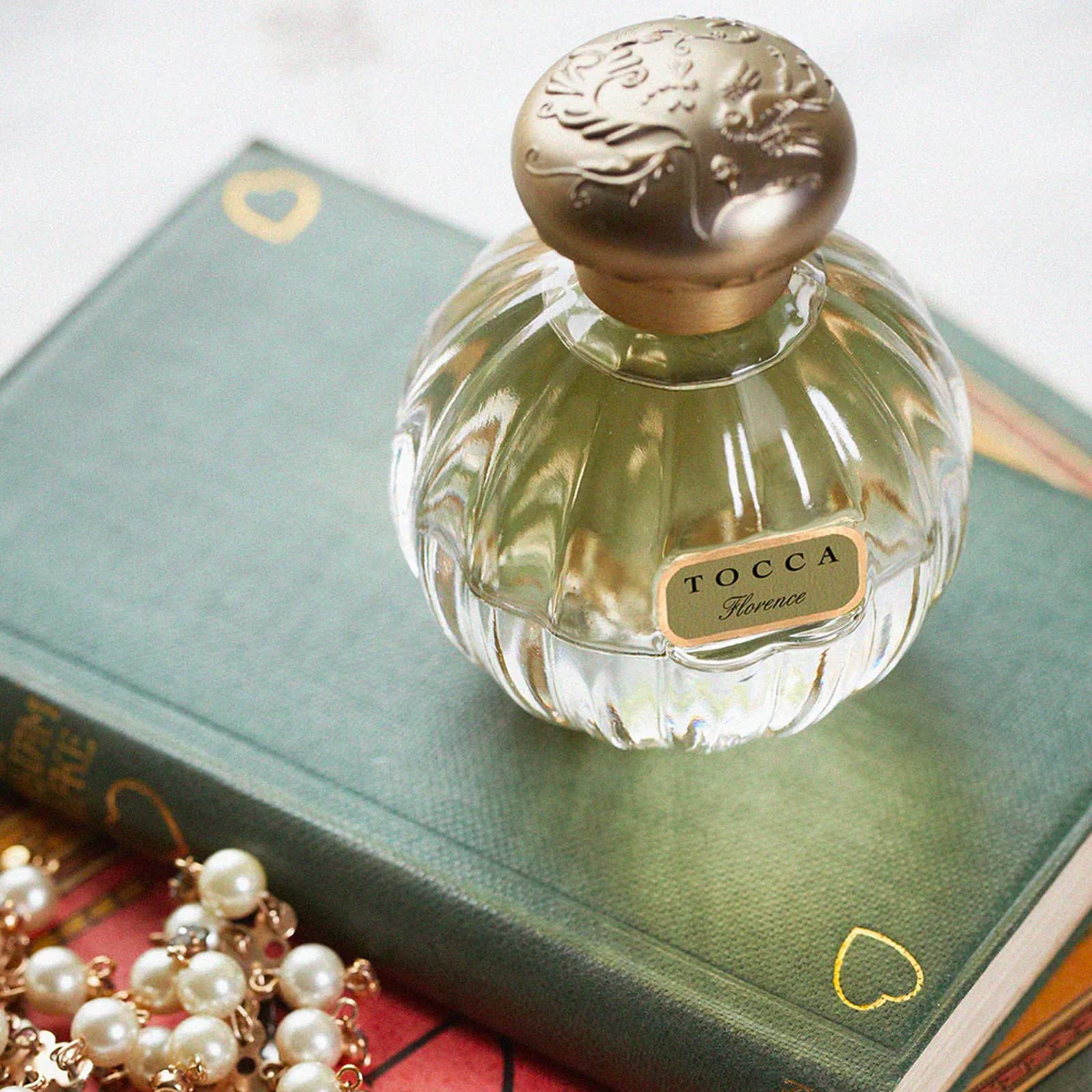 TOCCA Florence bergamot top note close-up for bright mood.