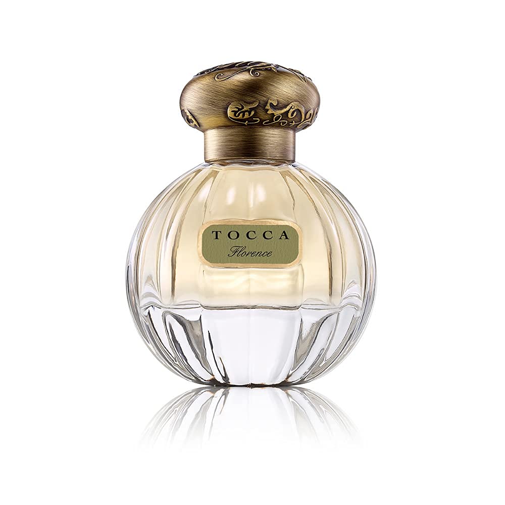 TOCCA Florence bottle with 1920s cut-glass design, ideal for gifting.