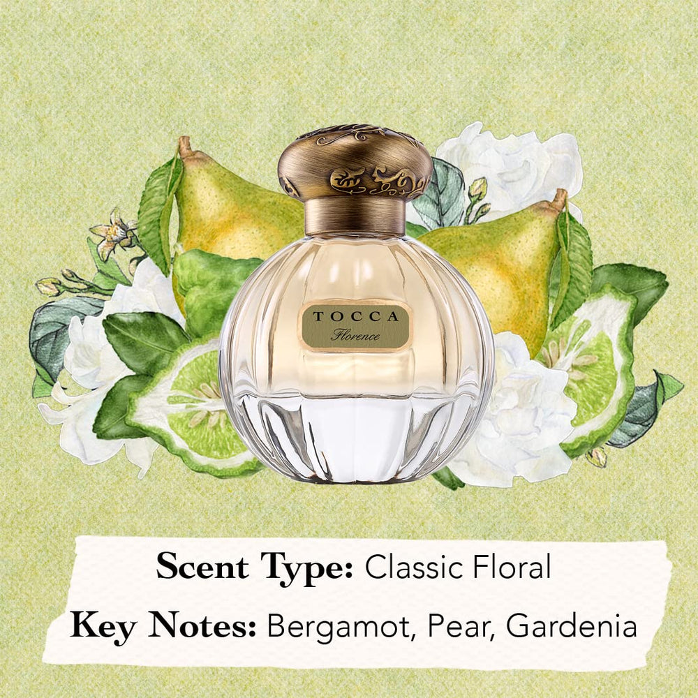 TOCCA Florence gift-ready packaging evokes timeless elegance.