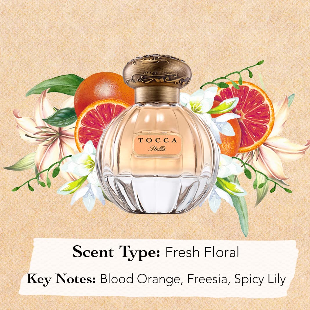 Tocca Stella blood orange note for bright daytime allure.