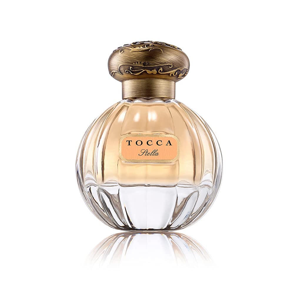 Tocca Stella bottle close-up showcasing luxe cut-glass design for gifting.