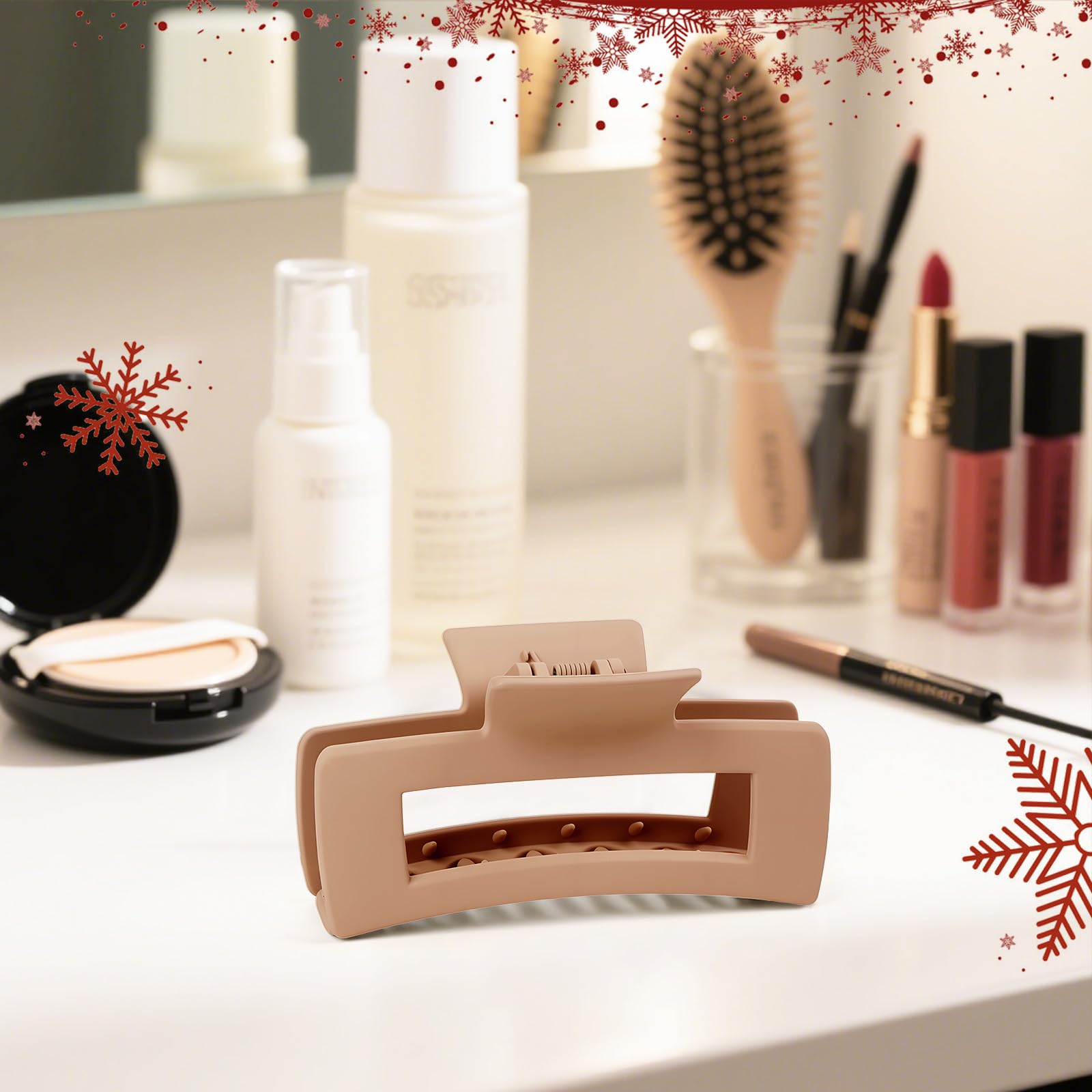 TOCESS hair clip used in bathroom for quick styling