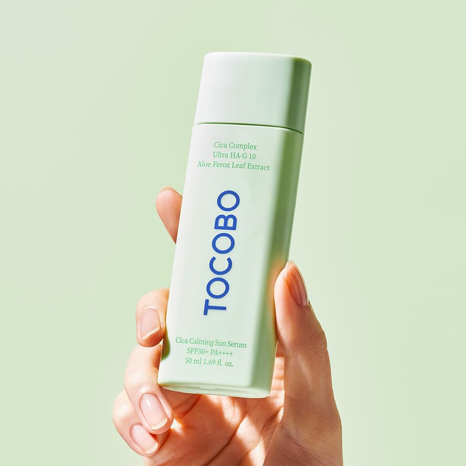 TOCOBO CICA CALMING SUN SERUM application final-step guidance for skincare routine