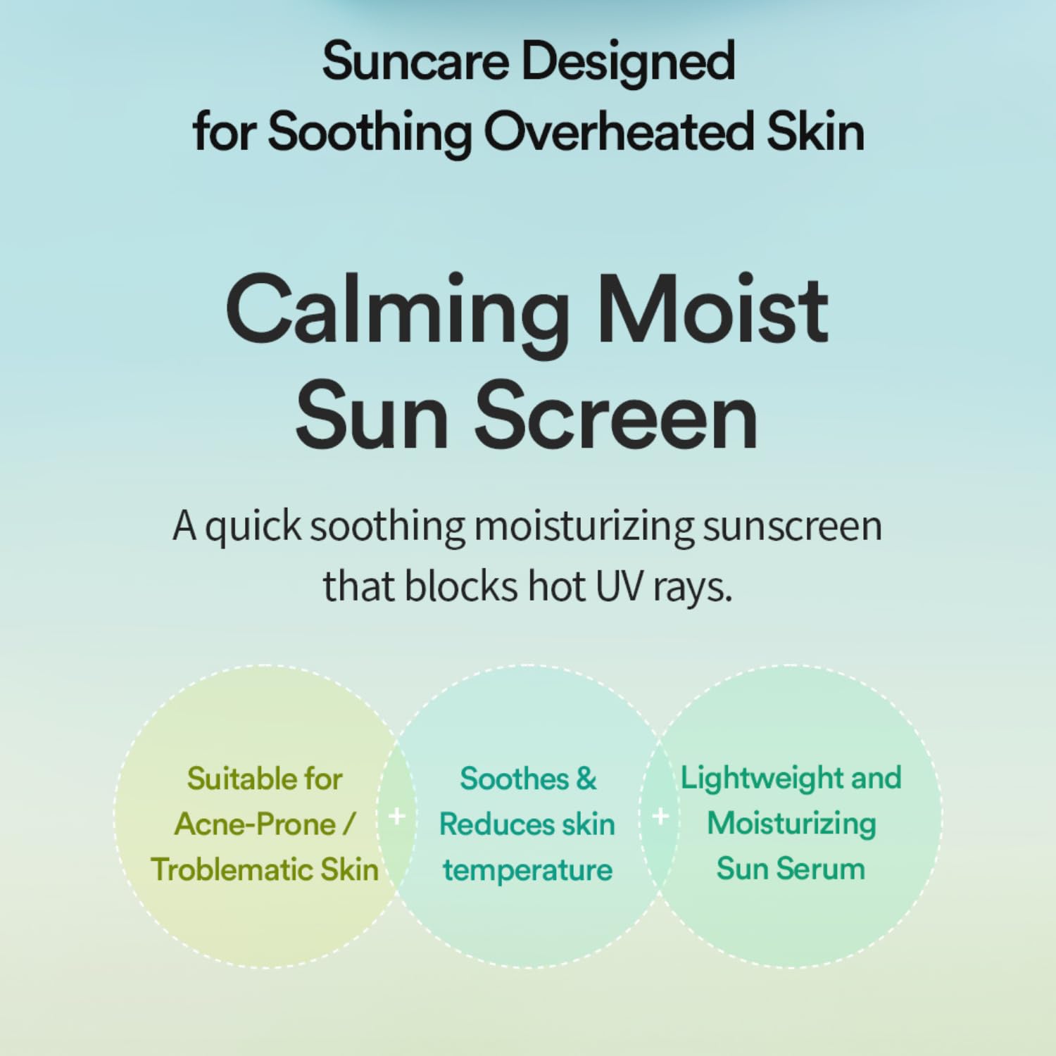 TOCOBO CICA CALMING SUN SERUM bottle closeup shows hydrating texture ideal under makeup