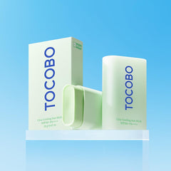 TOCOBO Cica Fermented Complex illustration emphasizes soothing Centella elements and redness relief potential