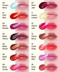 TOCOBO Juicy Berry Lip Oil blends plant oils to hydrate and soften lips.