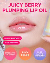 TOCOBO Juicy Berry Lip Oil uses a silicone applicator for precise application.