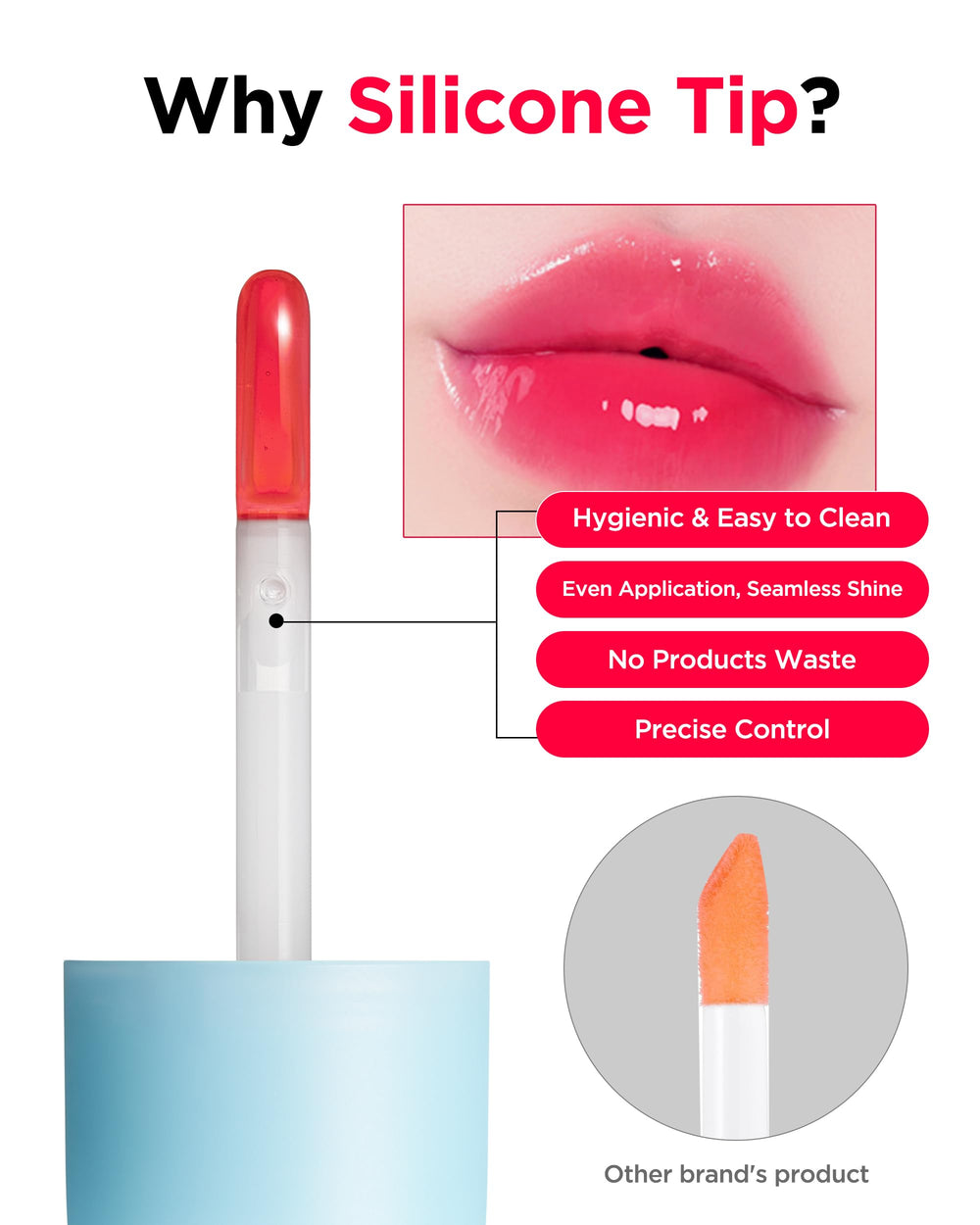 TOCOBO Juicy Berry Lip Oil close-up highlights plant oils and berry blend for nourishing moisture