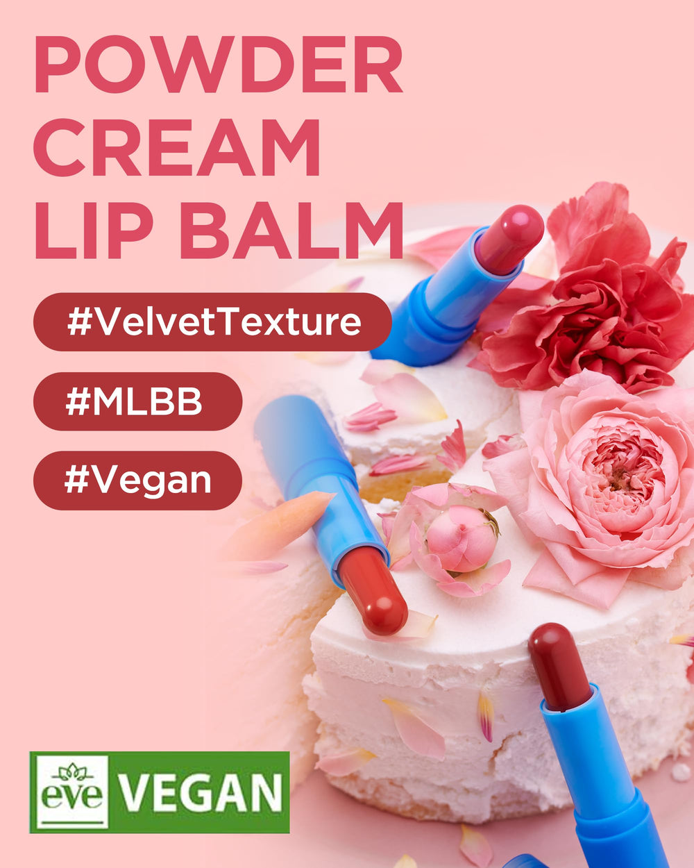 TOCOBO lip balm close-up texture reveals velvety finish and creamy payoff