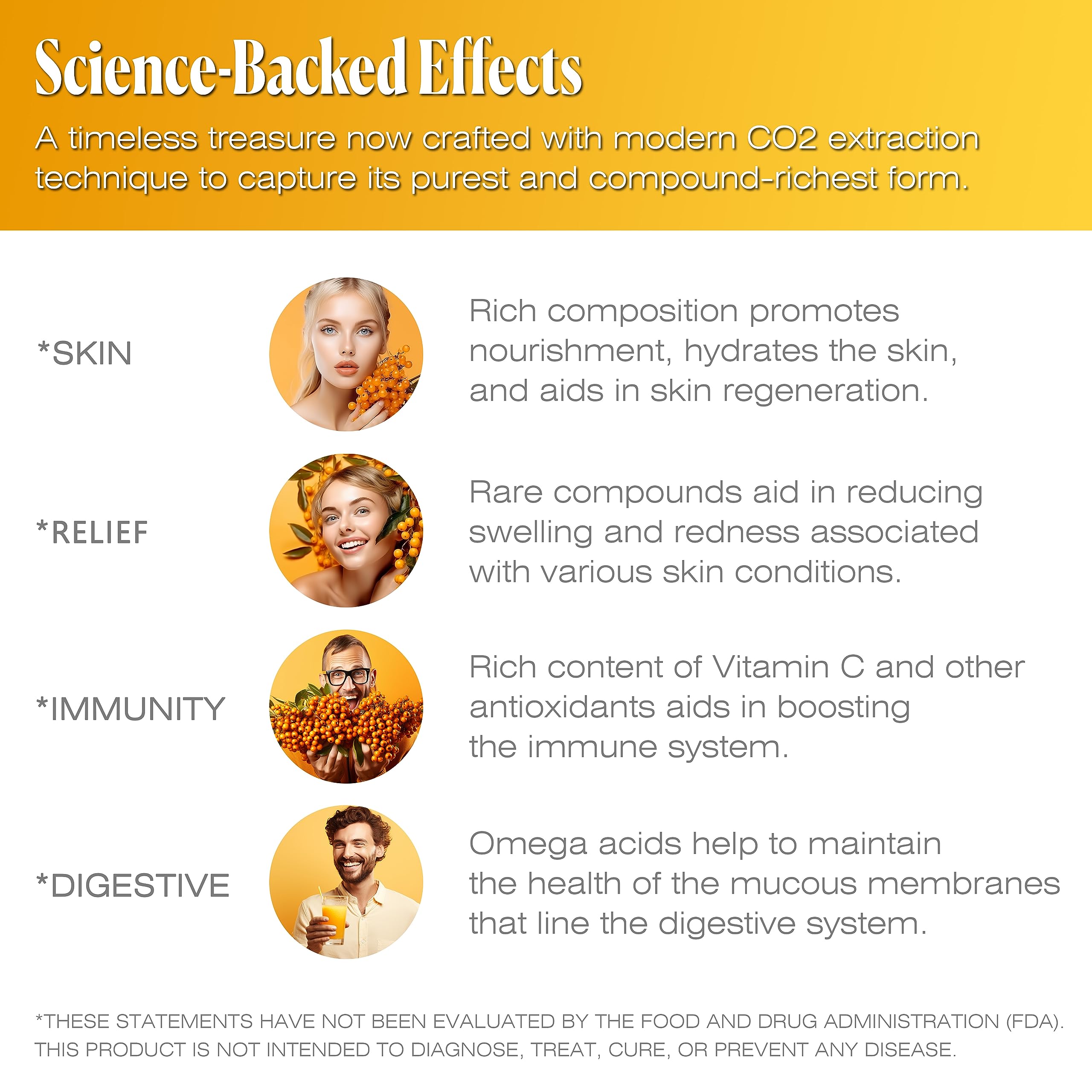 TODICAMP Sea Buckthorn Oil applied to skin demonstrates soothing moisturization.