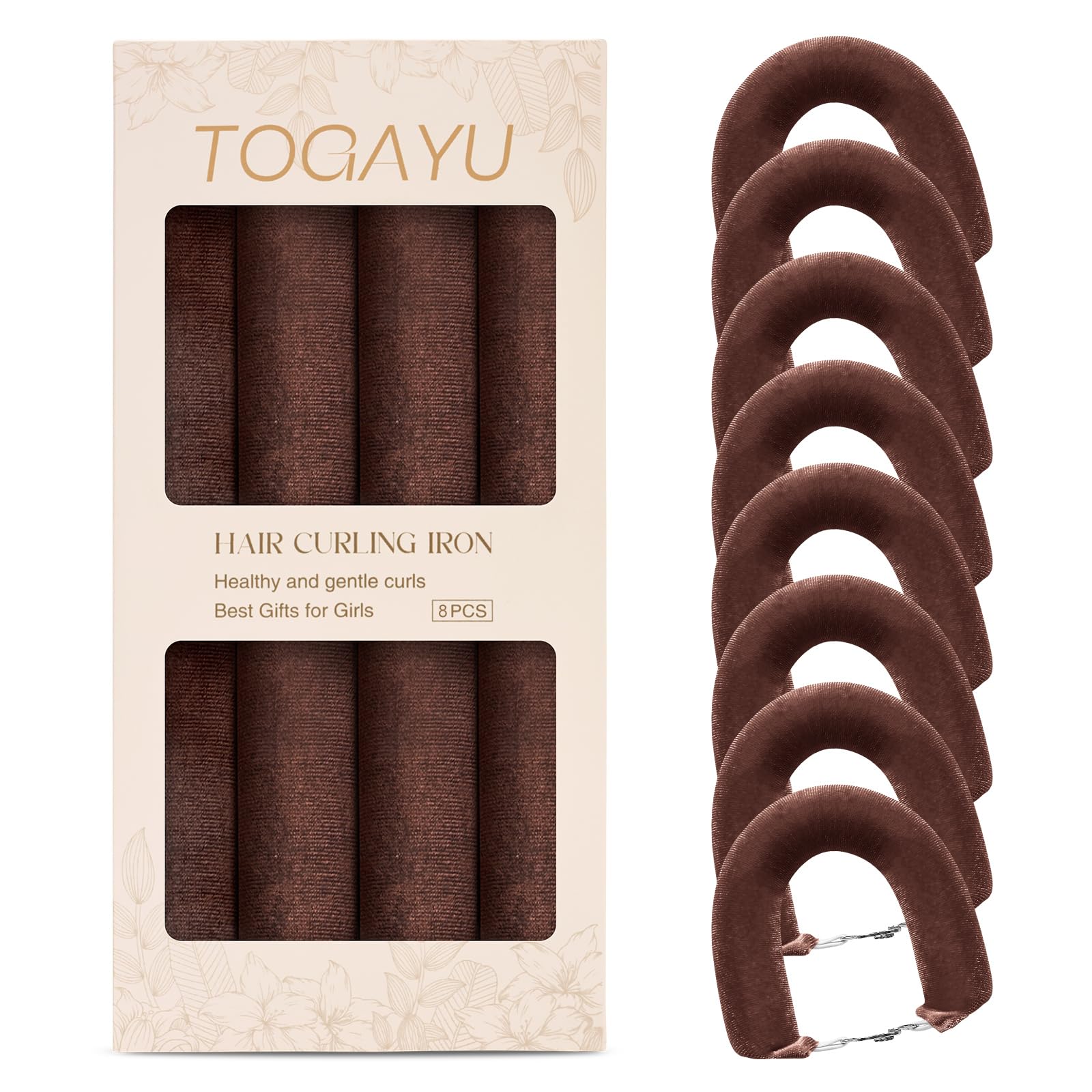 Togayu heatless curls overnight set rollers in action for salon-like waves at home.