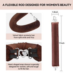 Togayu jumbo overnight hair curlers demonstrate secure sleep-friendly design for comfortable nights.