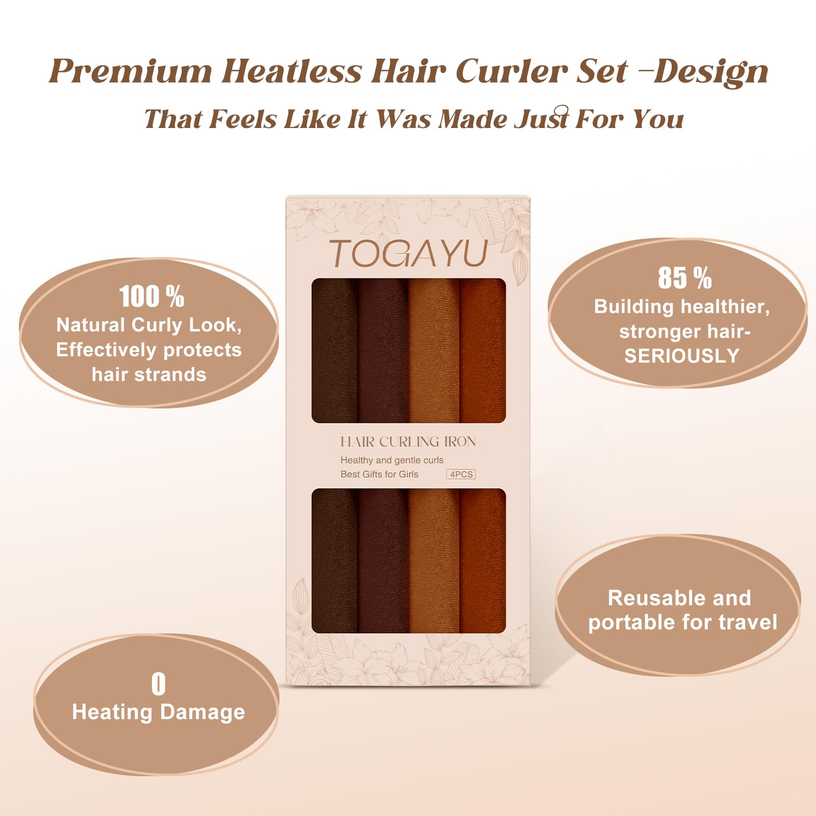 Togayu lightweight travel-friendly set for stylish curls on the go.