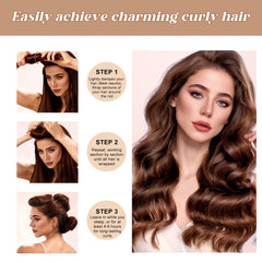 Togayu silk scarf included to protect curls during overnight heatless styling.