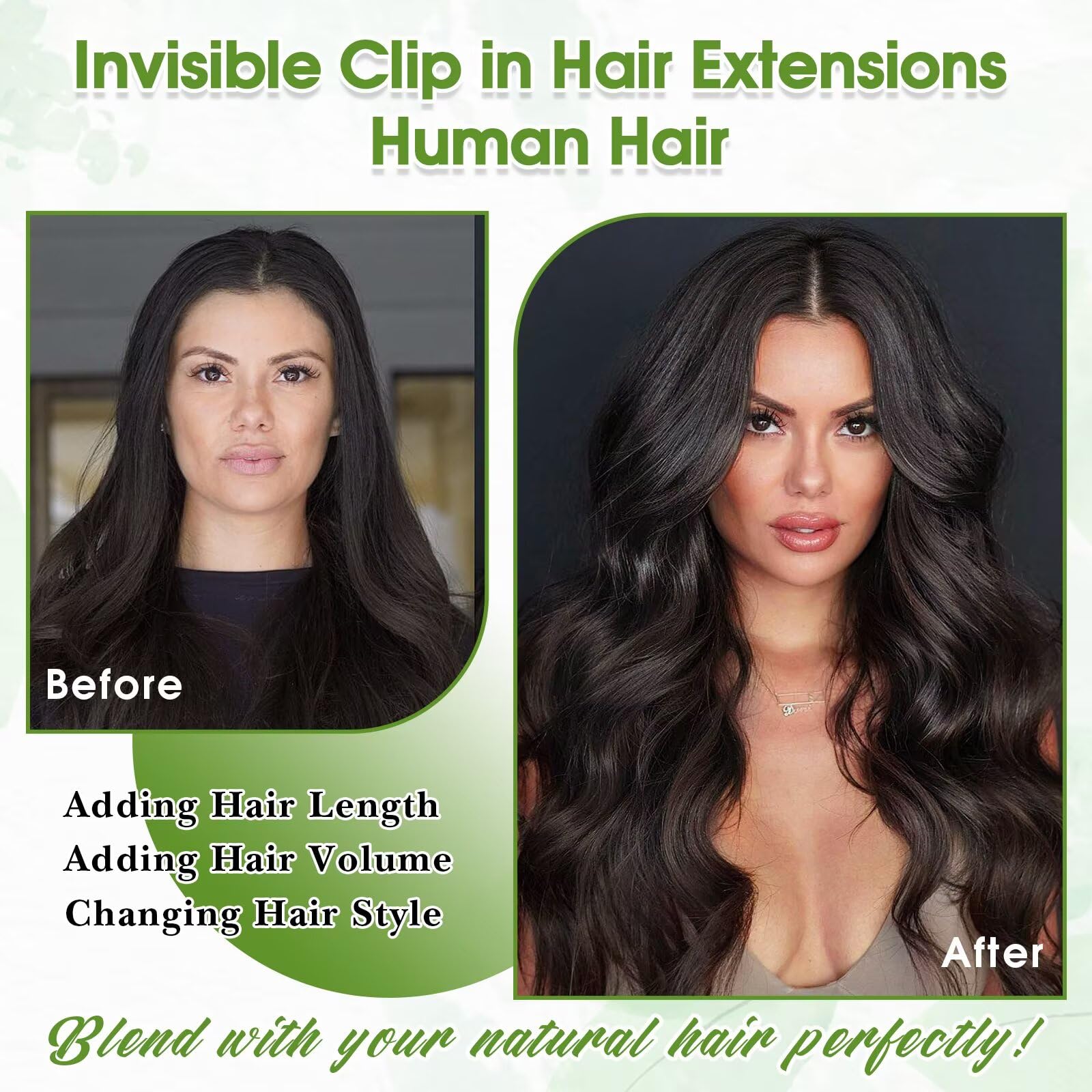 TOHASI clip-in extensions worn for quick, secure style changes.