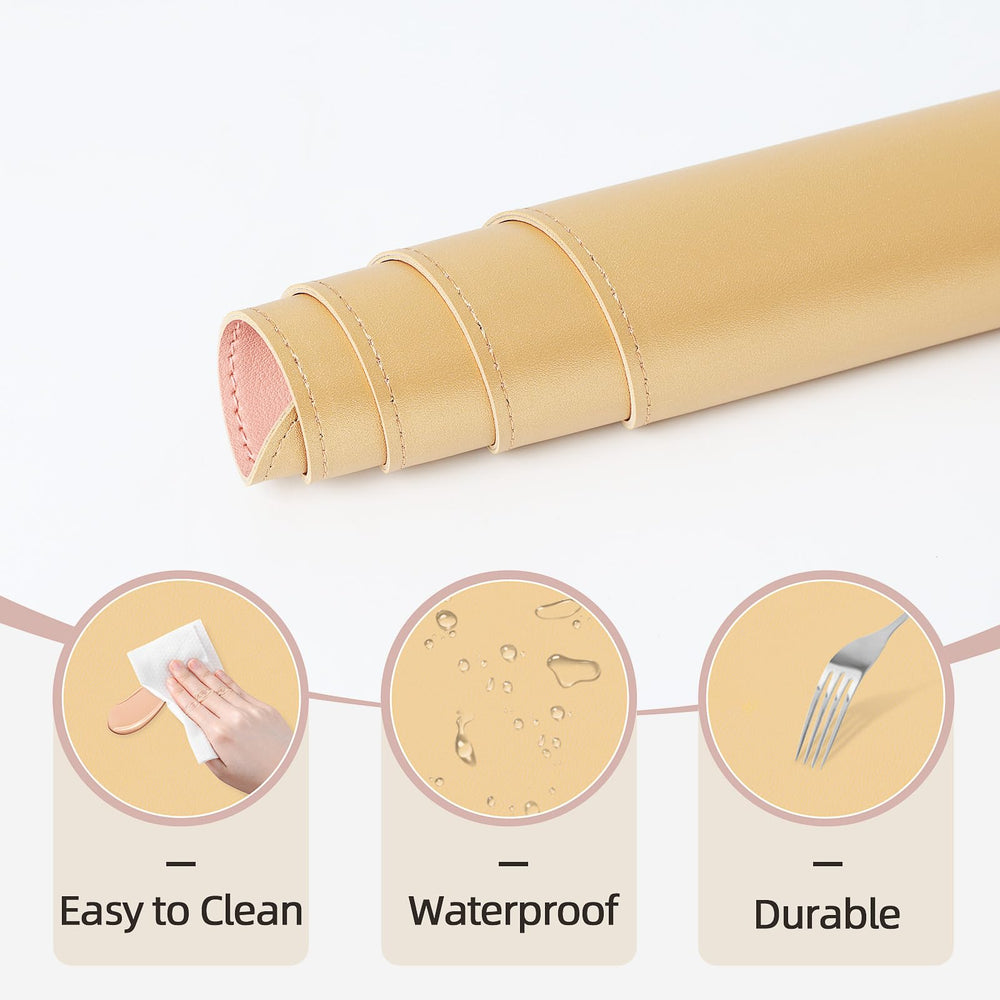 TOHONFOO makeup mat non-slip surface keeps cosmetics in place.