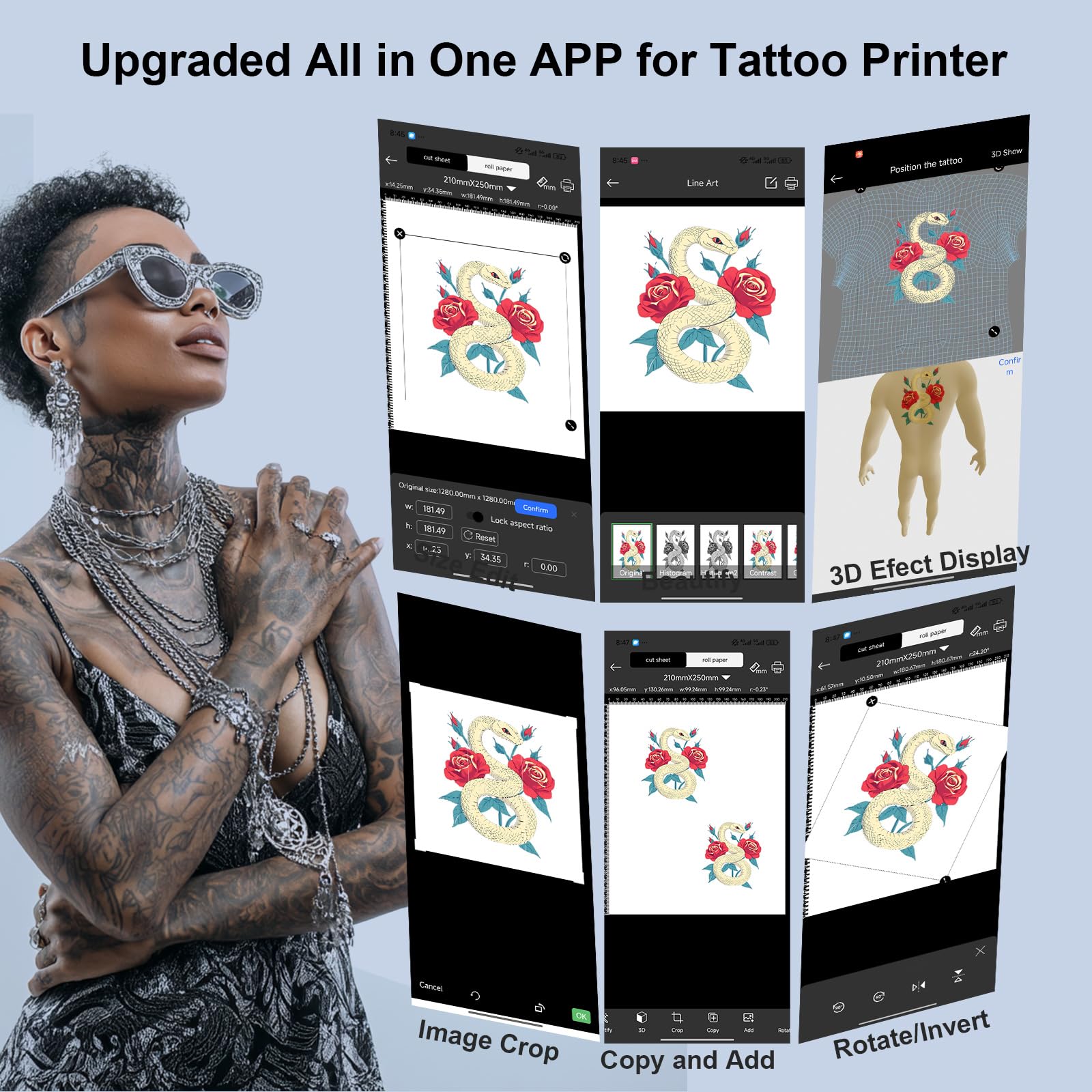 TOHUNZO tattoo stencil printer portable case demonstrating travel-ready protection