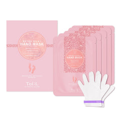 TOI:L Extra Silky Hand Mask packaging highlights nourishing ingredients for dry-hand recovery.