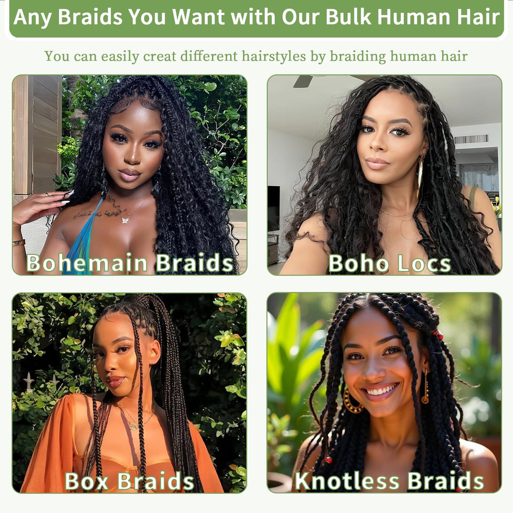 TOIJOI knotless-style bundles in hand for seamless knotless braids