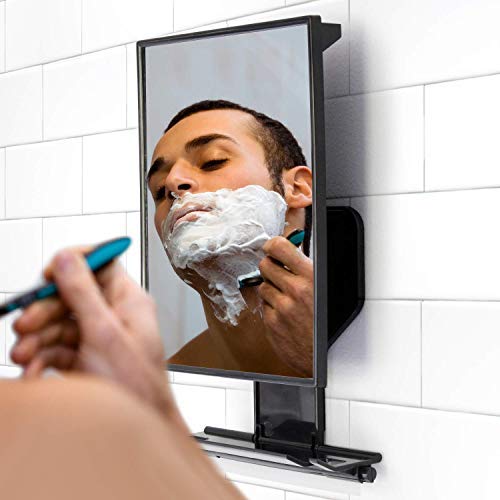 ToiletTree Fogless Shower Mirror anti-fog surface keeps reflection sharp while shaving
