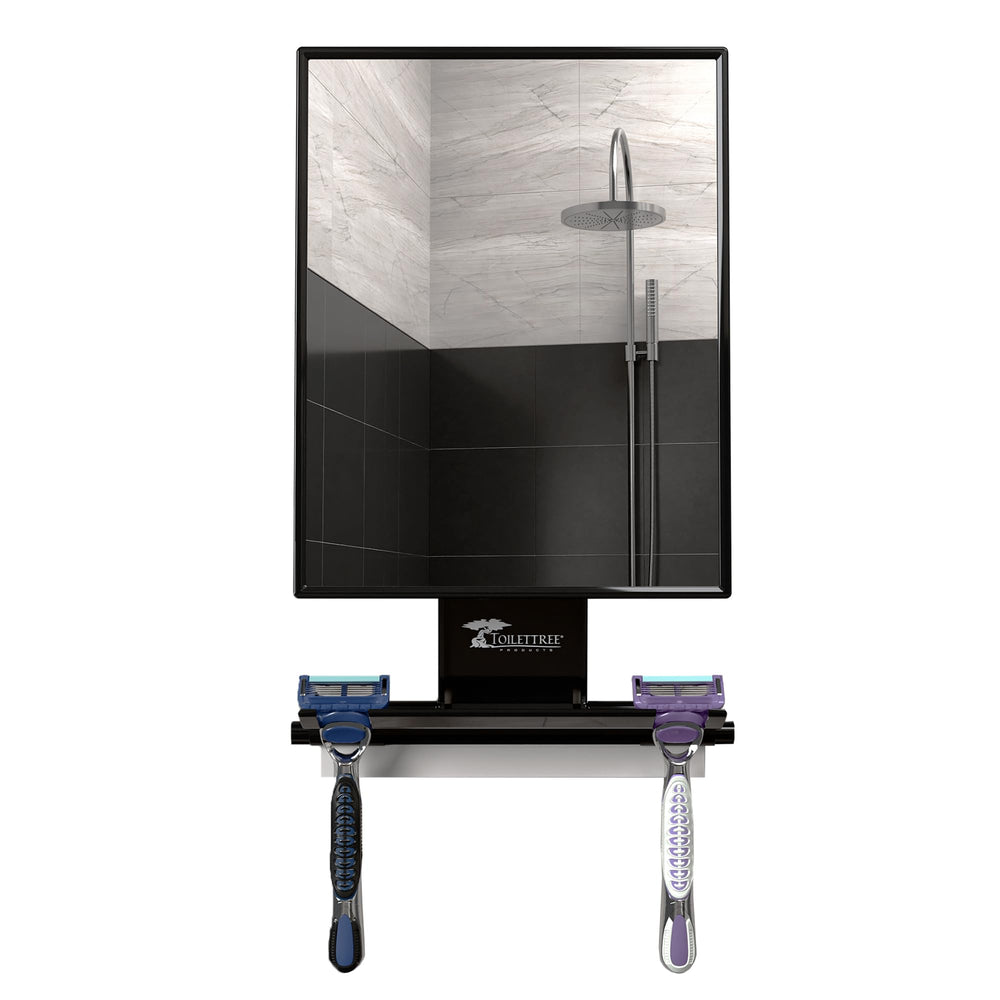 ToiletTree Fogless Shower Mirror in-shower use supports convenient grooming