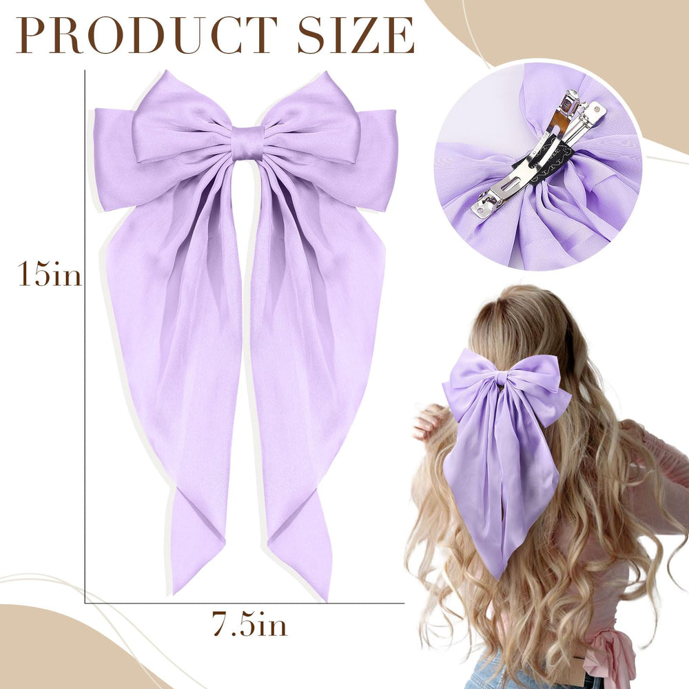 TOKUFAGU oversized bow hair accessory perfect for girls and women.