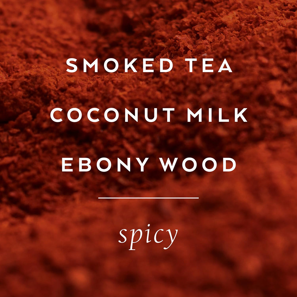 TOKYOMILK Dark Bulletproof tea-notes closeup highlights sultry aroma.