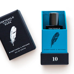 TOKYOMILK Dark Everything and Nothing pressed petals note evokes romantic florals.