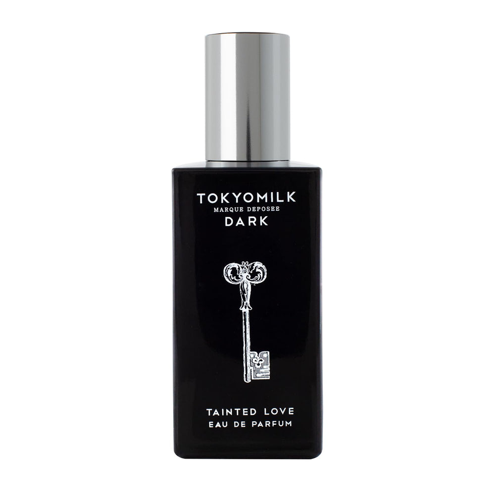 TOKYOMILK Dark Tainted Love bottle closeup for evening confidence.