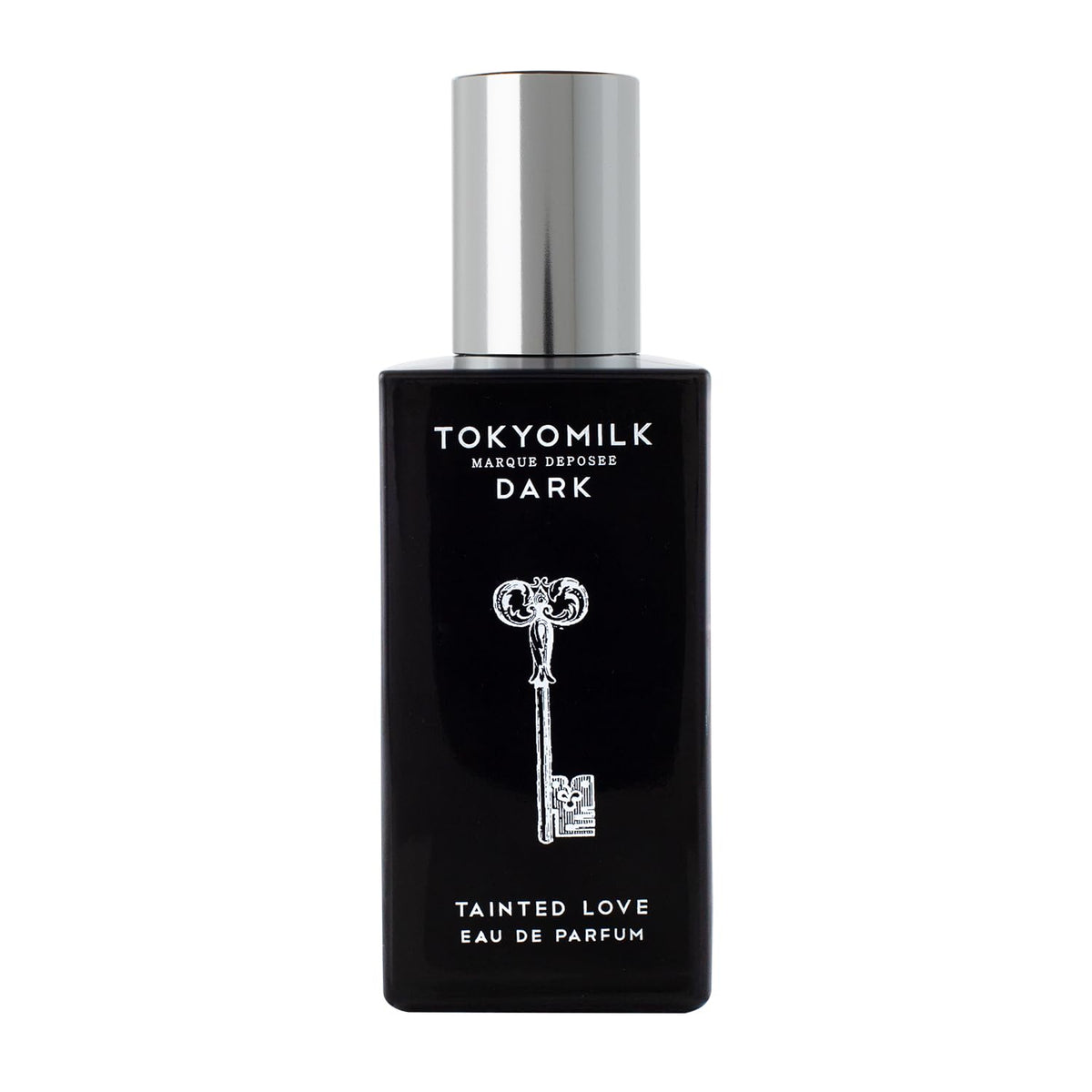 TOKYOMILK Dark Tainted Love bottle closeup for evening confidence.