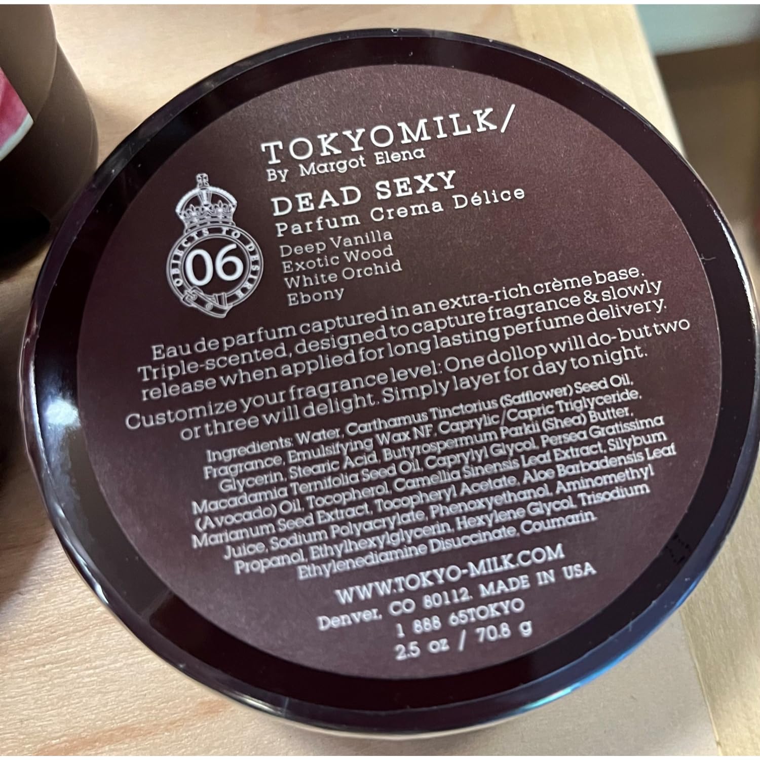 TOKYOMILK Dead Sexy Parfum Crema pulse-points shows practical dab-on use for lasting scent.