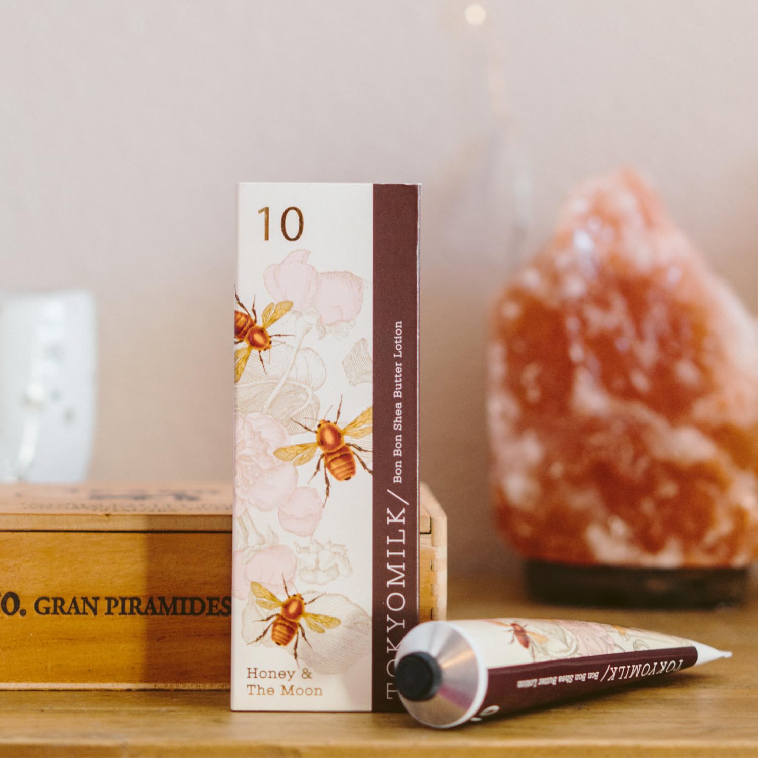 TOKYOMILK Honey & The Moon Handcreme box packaging signals premium gift appeal.
