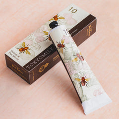 TOKYOMILK Honey & The Moon Handcreme swatch on skin demonstrates deep moisture.