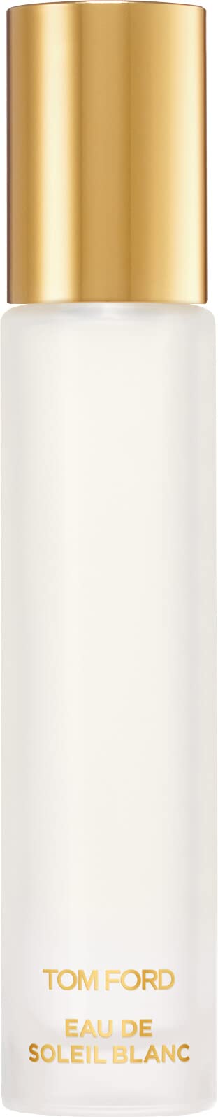 Tom Ford Eau de Soleil Blanc mini bottle for on-the-go freshness and citrus-floral notes.