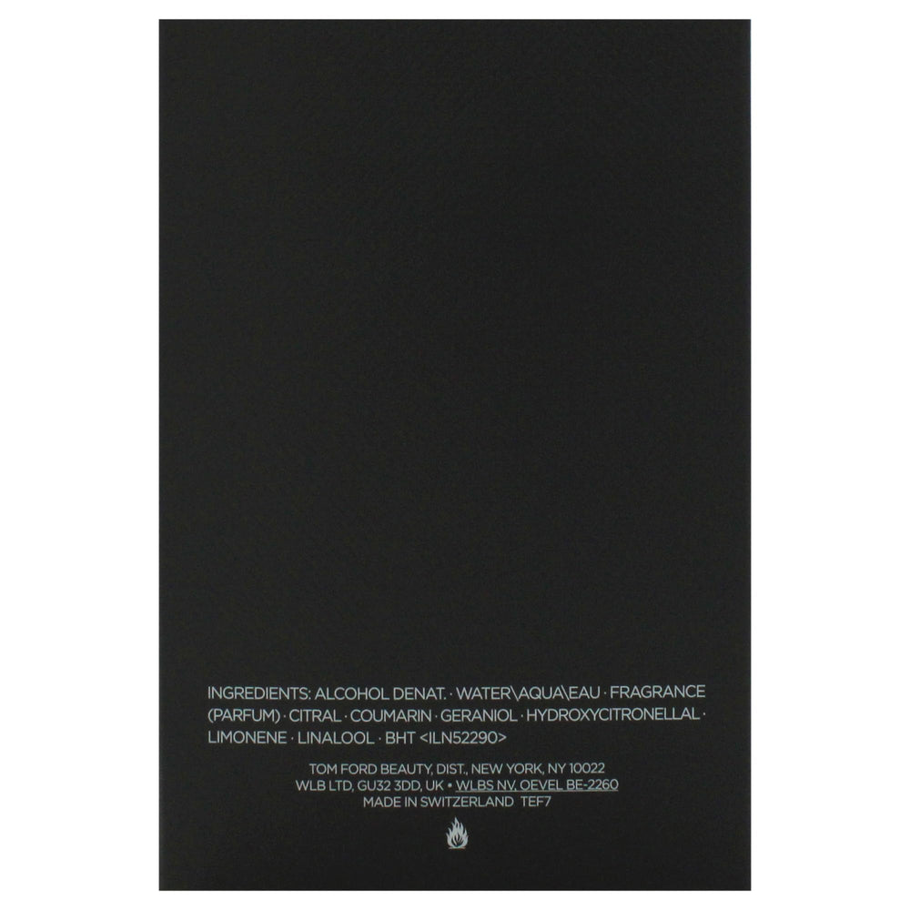 Tom Ford Eau Dombre Leather on model conveys masculine aura for sophisticated events.