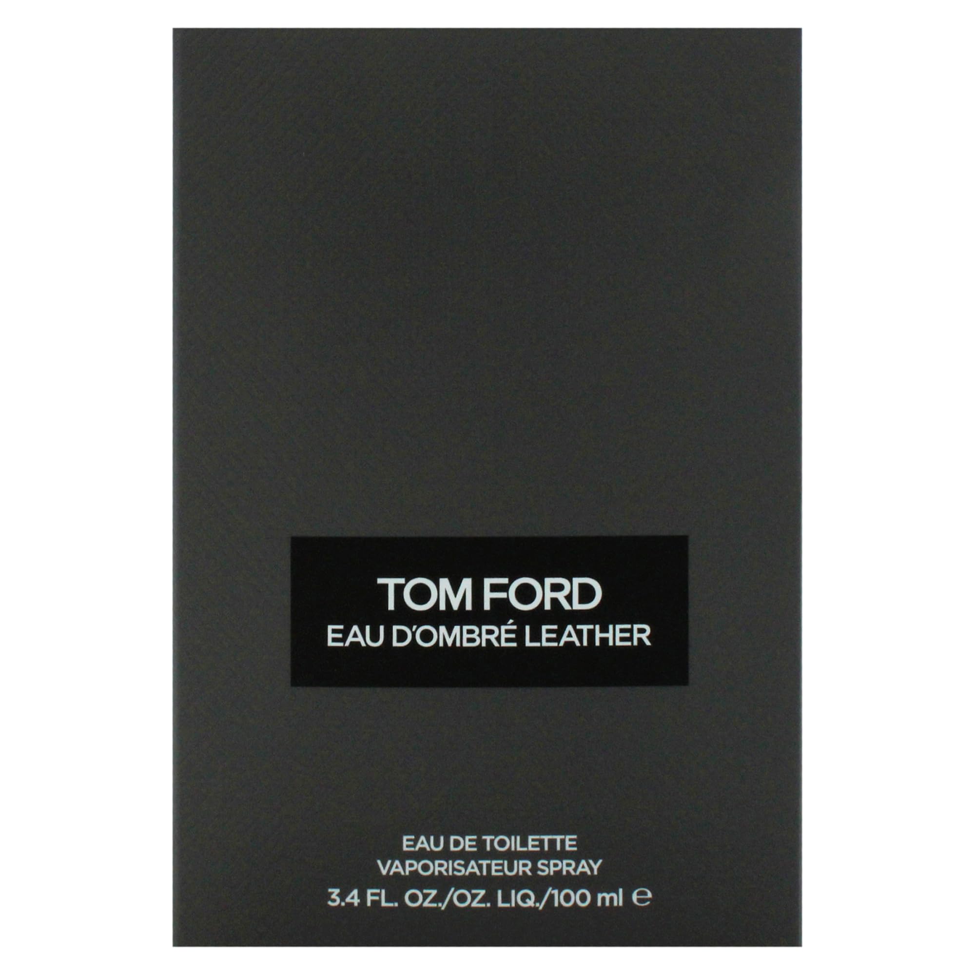 Tom Ford Eau Dombre Leather packaging showcases premium design for upscale gifting or display.