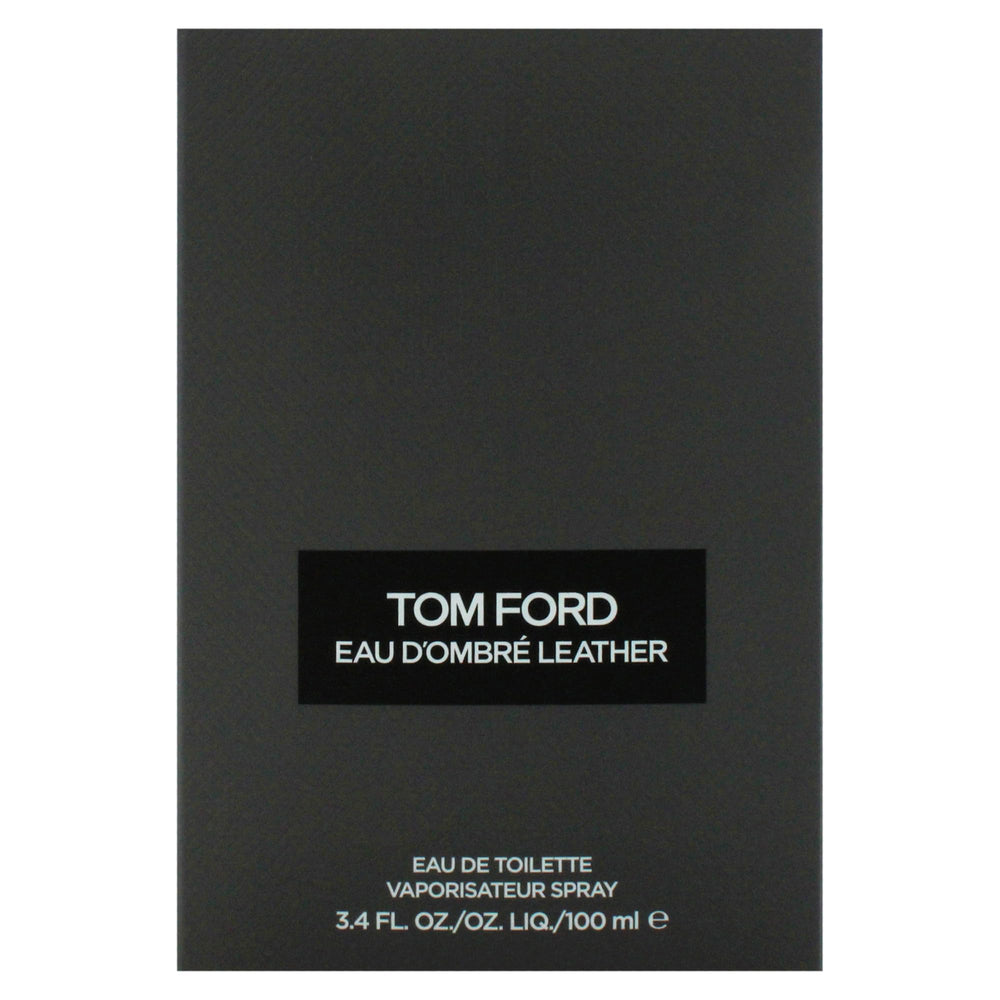 Tom Ford Eau Dombre Leather packaging showcases premium design for upscale gifting or display.
