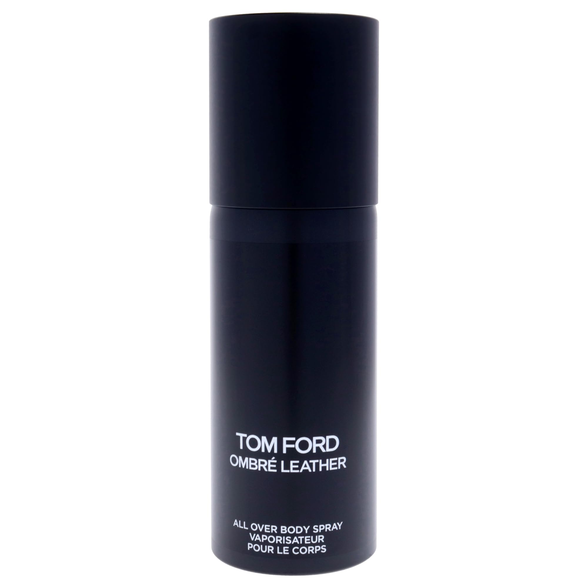 Tom Ford Ombre Leather spray dispense demonstrates easy-to-apply body spray.